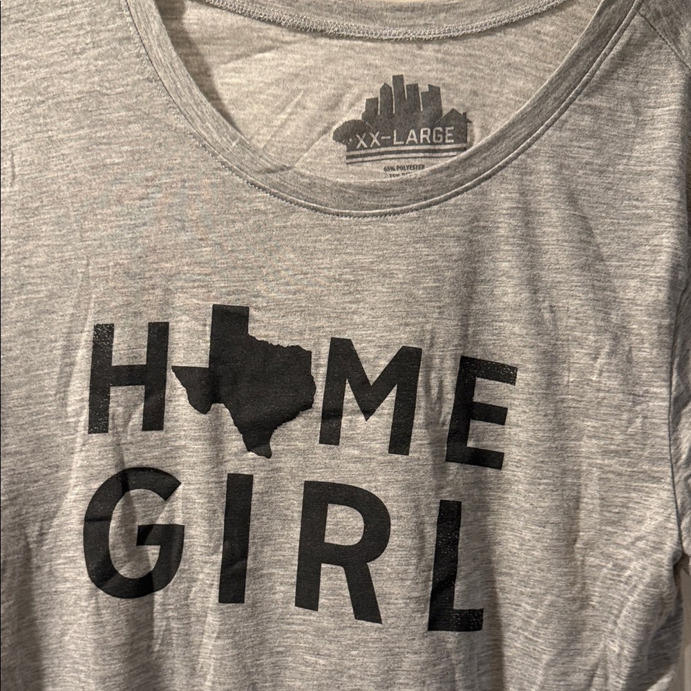 Gray Texas Home Girl T-Shirt